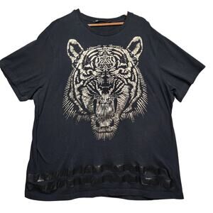 Sean Jean Gold Tiger Logo Short Sleeve Tshirt Size 4XL